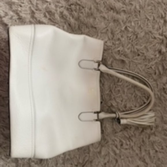 White Kate Spade Purse with tassel - Picture 3 of 3